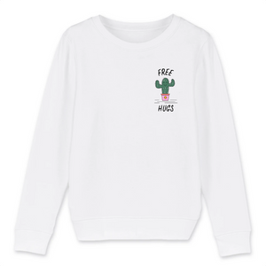 Free Hugs - Kid Organic Cotton Sweatshirt