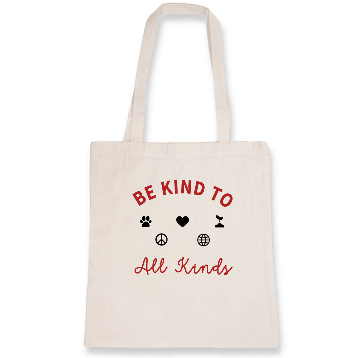Be Kind to all Kinds - Organic Cotton Tote Bag – Oat Milk Club