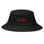 Load image into Gallery viewer, Eat Pussy not Animals - Embroidered Bucket Hat
