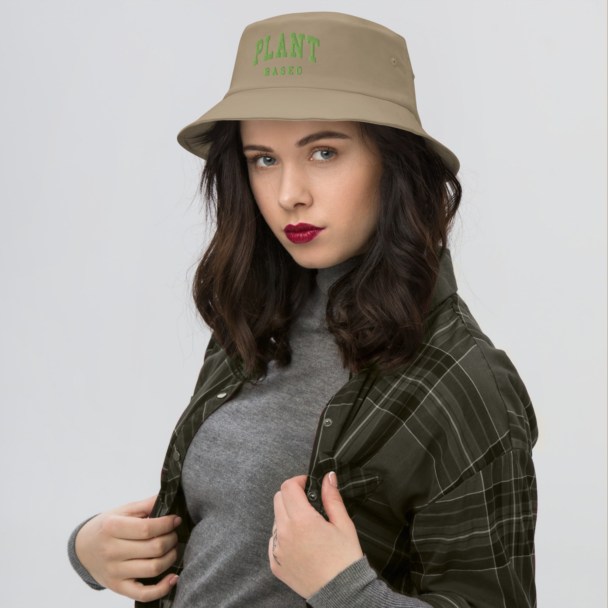 Plant Based - Embroidered Bucket Hat
