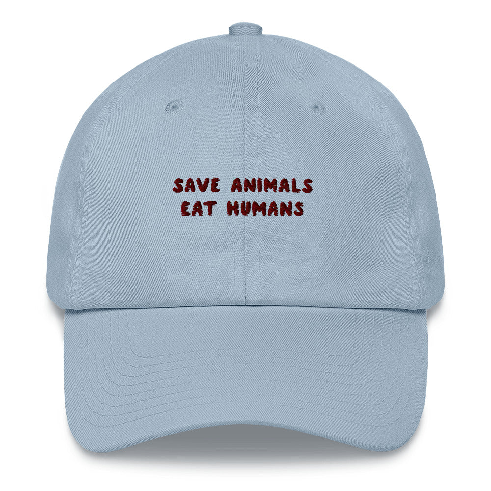 Save Animals eat Humans - Embroidered Cap