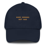 Load image into Gallery viewer, Make Hummus not War - Embroidered Cap
