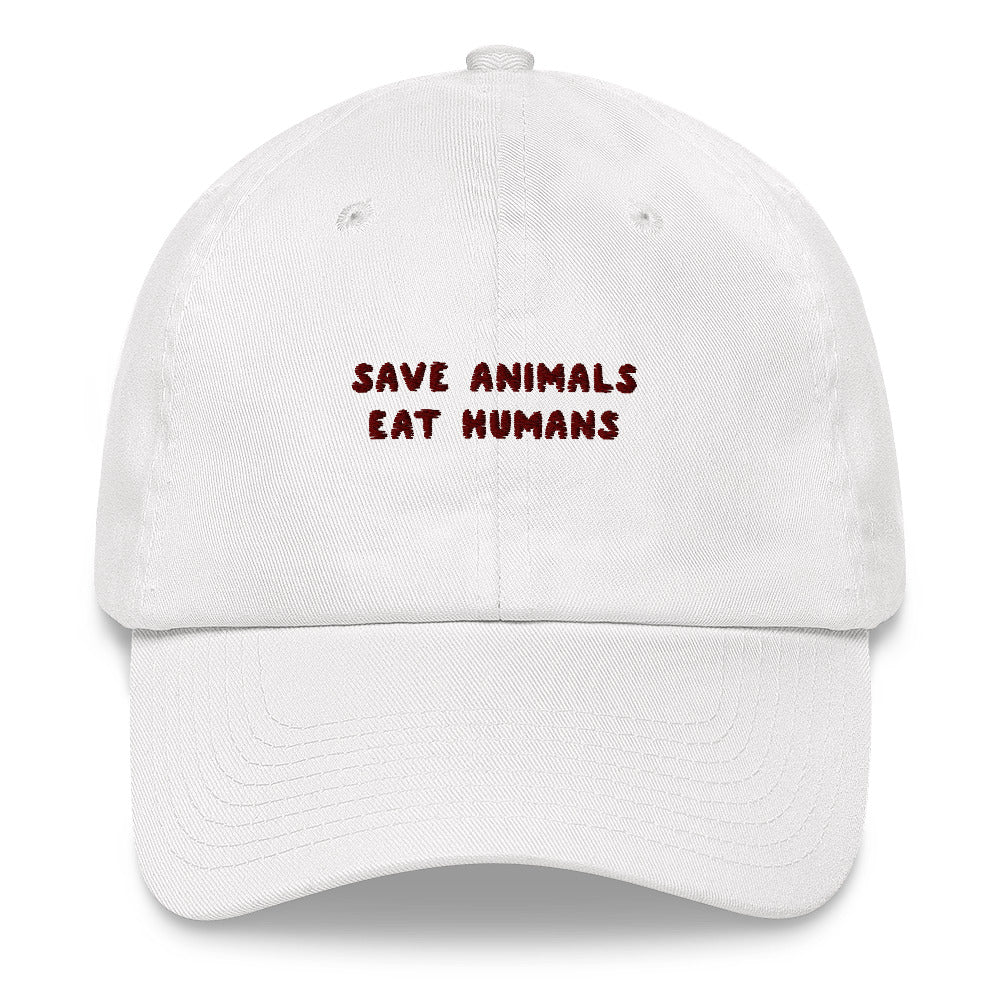 Save Animals eat Humans - Embroidered Cap