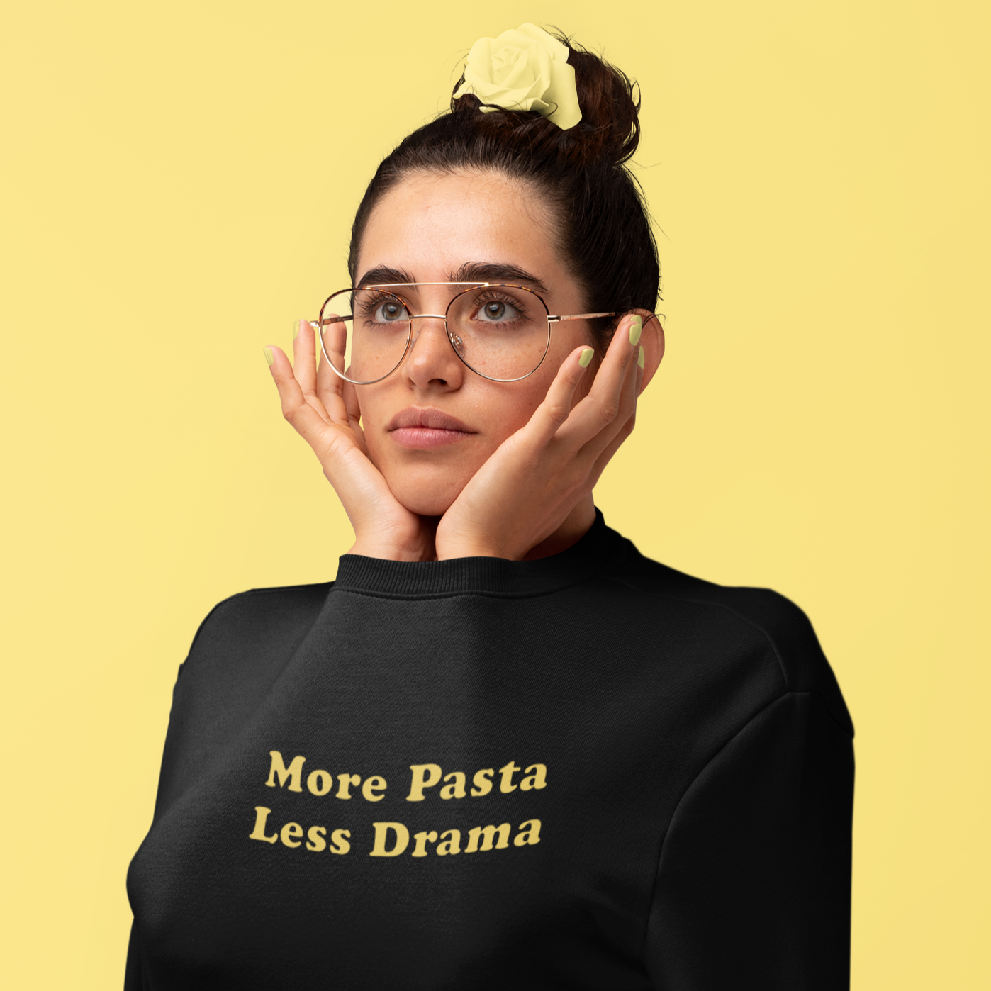 More Pasta less Drama - Organic Unisex Sweatshirt