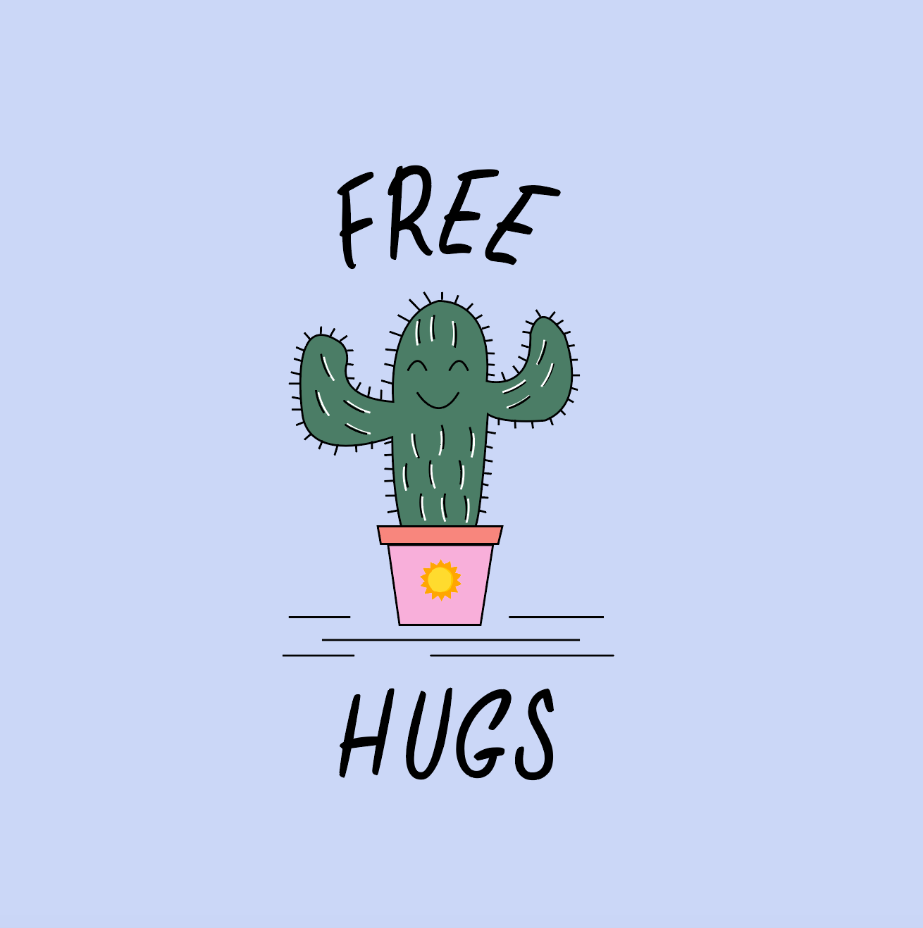 Free Hugs - Kid Organic Cotton Tee