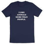 Load image into Gallery viewer, I like animals more than people - Unisex Organic T-shirt
