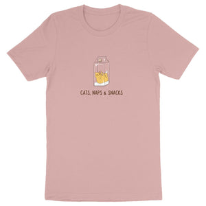 Cats, Naps & Snacks - Unisex Organic T-shirt