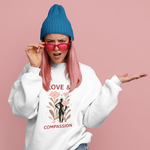 Load image into Gallery viewer, Love and Compassion - Organic Unisex Sweatshirt
