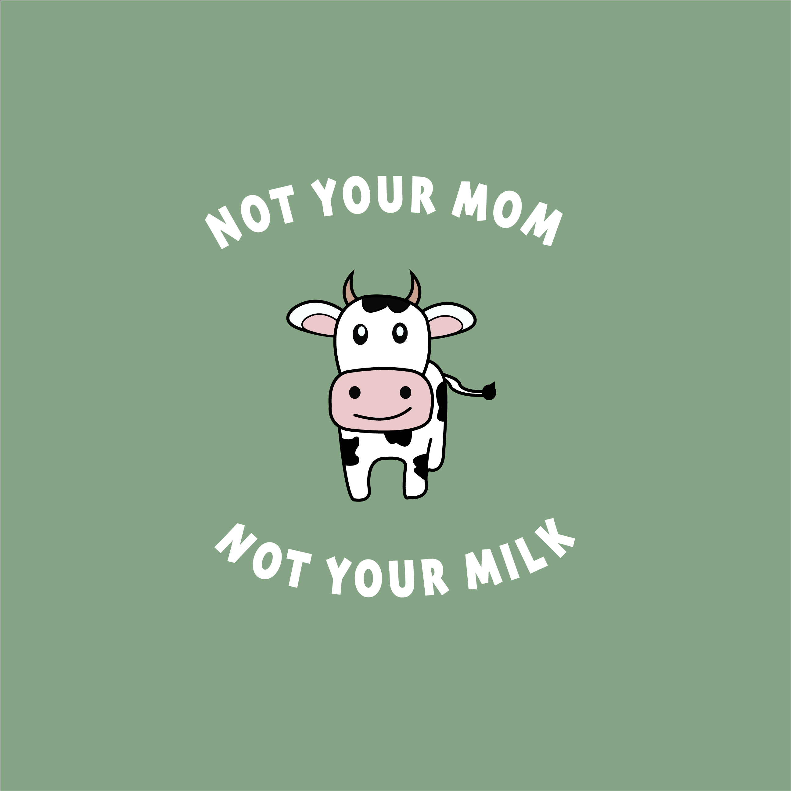 Not your Mom not your Milk - Organic Cotton Onesie - Oat Milk Club