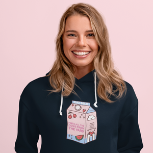 My Oat Milk frees all the Cows from the yard - Organic Unisex Hoodie