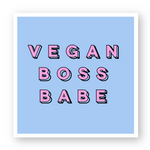 Load image into Gallery viewer, Vegan Boss Babe - 5 Units Sticker - Oat Milk Club
