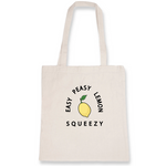 Load image into Gallery viewer, Easy Peasy Lemon Squeezy - Organic Cotton Tote Bag - Oat Milk Club
