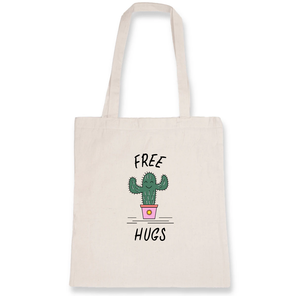 Free Hugs - Organic Cotton Tote Bag - Oat Milk Club