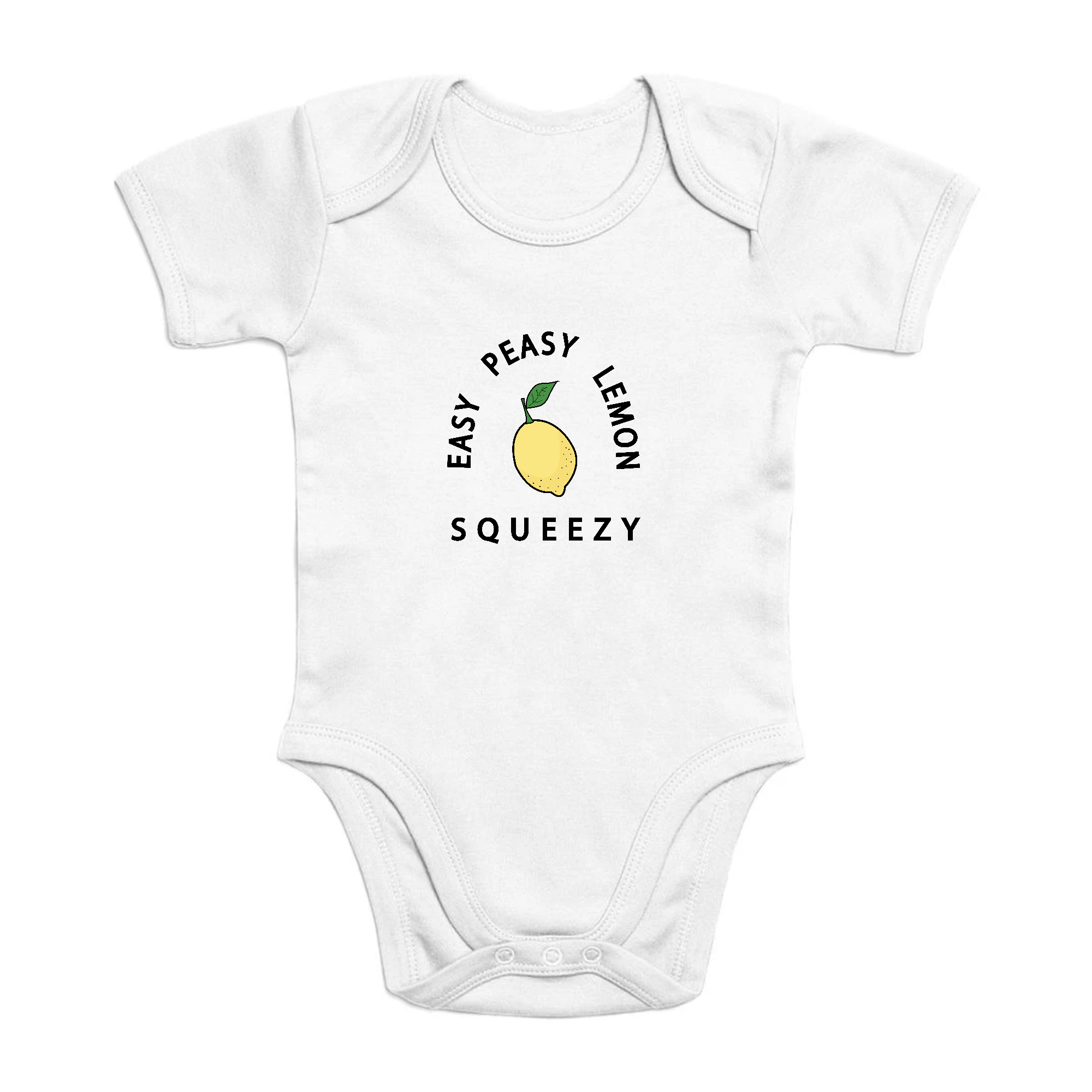 Easy Peasy Lemon Squeezy - Organic Cotton Onesie - Oat Milk Club