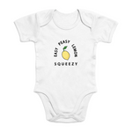 Load image into Gallery viewer, Easy Peasy Lemon Squeezy - Organic Cotton Onesie - Oat Milk Club
