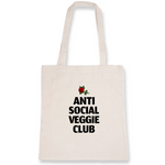 Load image into Gallery viewer, Anti Social Veggie Club - Organic Tote Bag - Oat Milk Club
