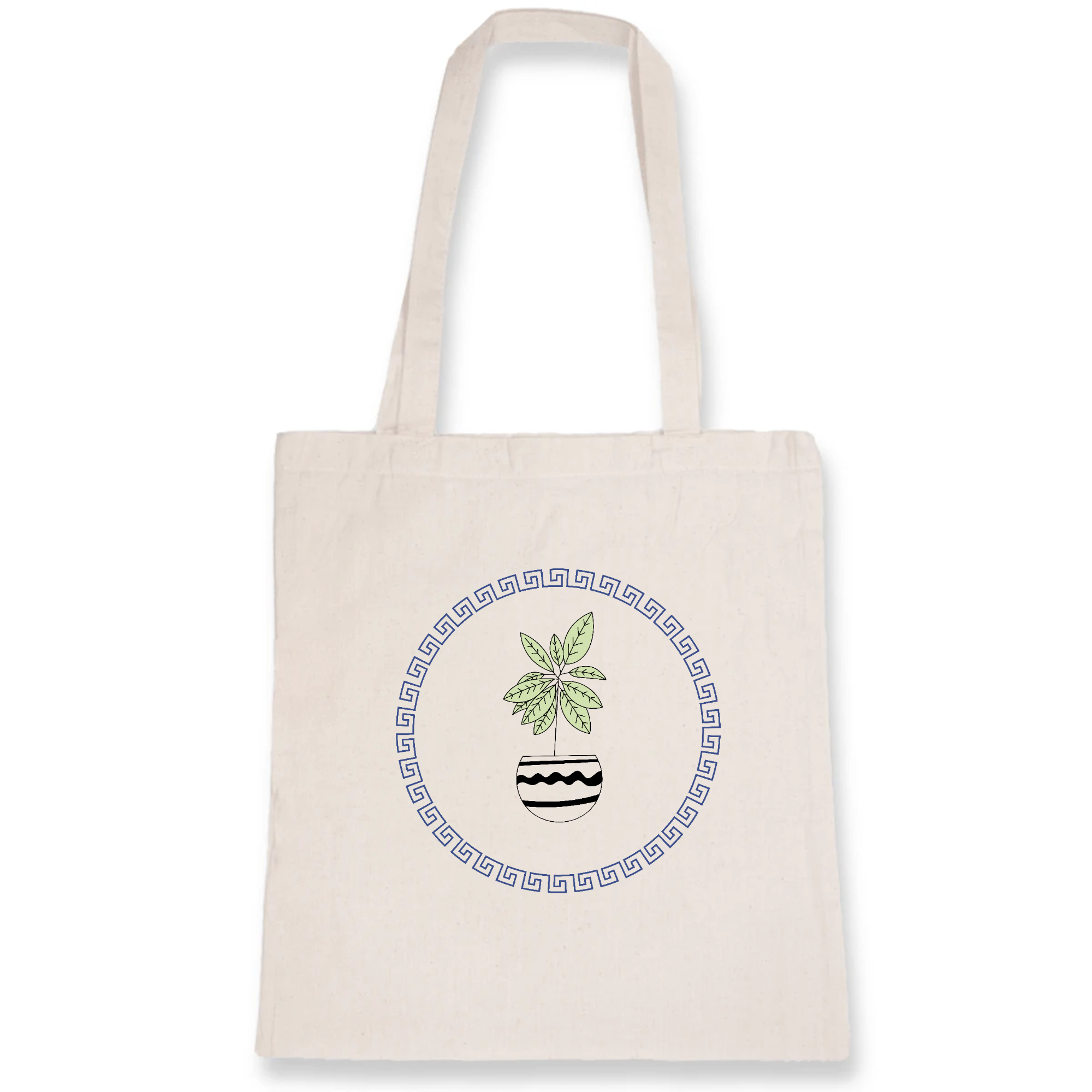 Happy Plant - Organic Cotton Tote Bag - Oat Milk Club