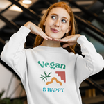 Load image into Gallery viewer, Vegan and happy - Organic Unisex Sweatshirt
